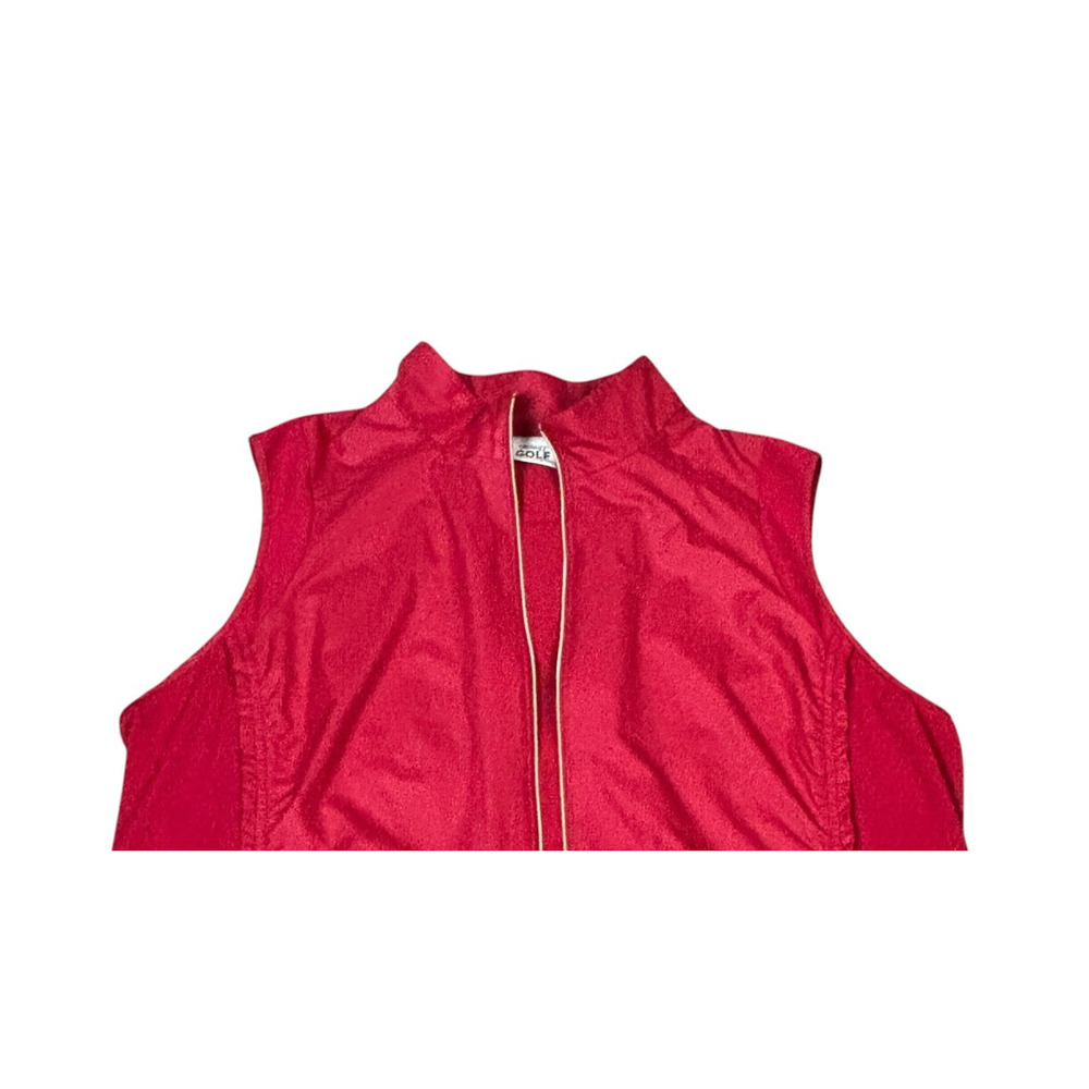 Chico’s Zenergy Vest Size XL Red Sleeveless Zip Front Jacket Pockets Layer - Picture 5 of 12